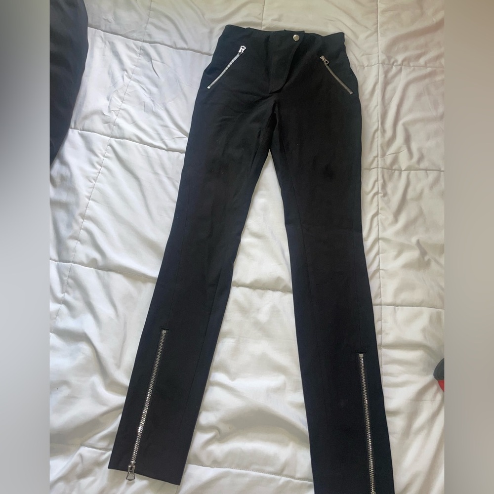 Rag and Bone Black Pants with Zipper Pockets